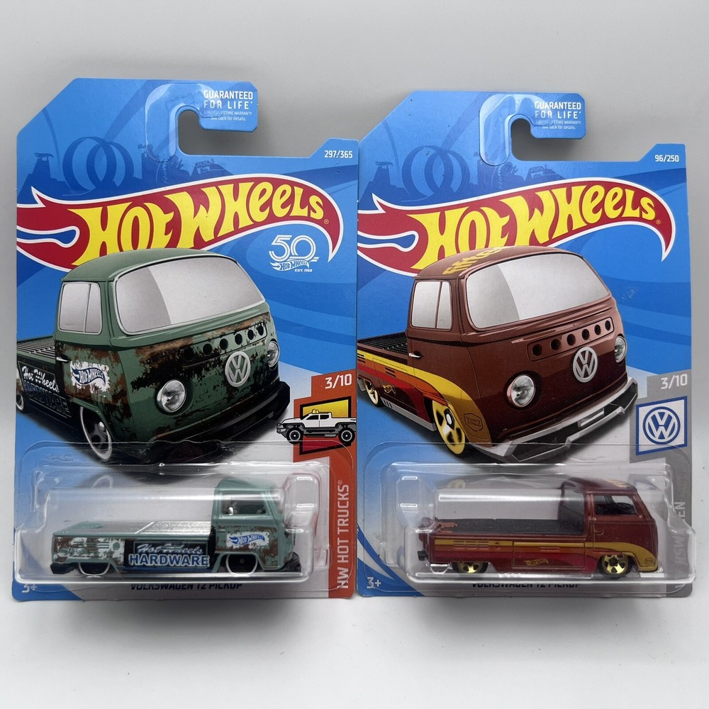 Hot Wheels Volkswagen T2 Pickup (lot of 2)