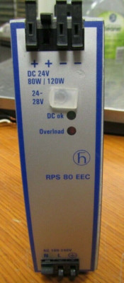   HIRSCHMANN BELDEN 240 VAC DIN RAIL POWER SUPPLY MODULE 28 VDC RPS 80 EEC