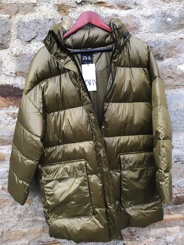 zara puffer jacket ebay
