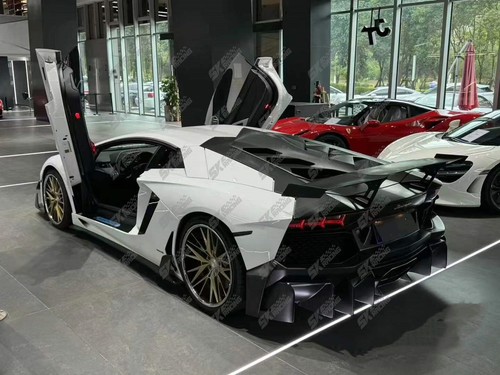 Carbon Fiber/Gloss Black Side Skirts Fit Lamborghini Aventador LP700 LP720 LP750 - Picture 7 of 26