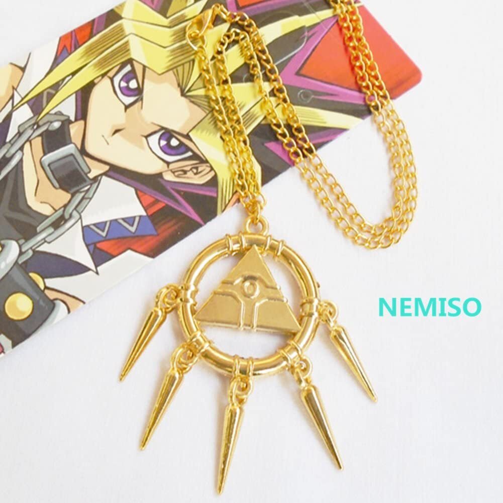 Yu-Gi-Oh! Millennium Ring Wheel Wisdom Necklace Gold Bakura