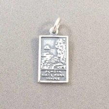 .925 Sterling Silver ACADIA National Park Maine CHARM Pendant NEW 925 PM29