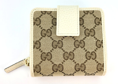 GUCCI Zipper bi-fold wallet compact purse 346056KY9LG8610 GG