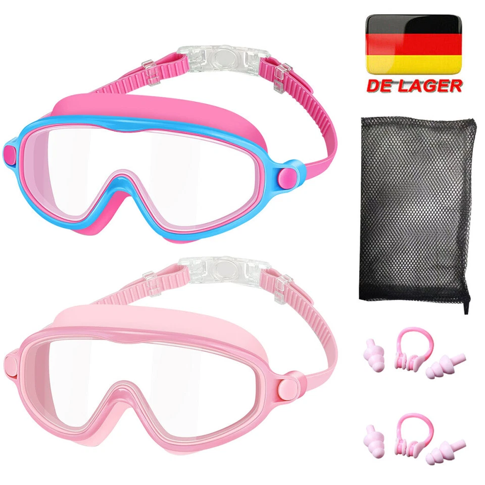 2 Schwimmbrille Antibeschlag&UV Schutz Taucherbrille für Kinder Herren Damen - Bild 4 von 4