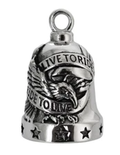 Live to Ride Eagle Motorcycle Ride Bell Gremlin, Guardian Bell Big Version 3L