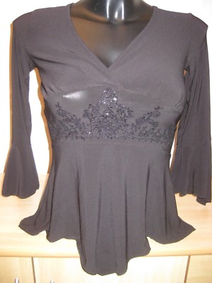 ''Progress'' Damen Langarm Shirt Abend- Tuniken Bluse  Gr. S/M   Wie neu ( 2)