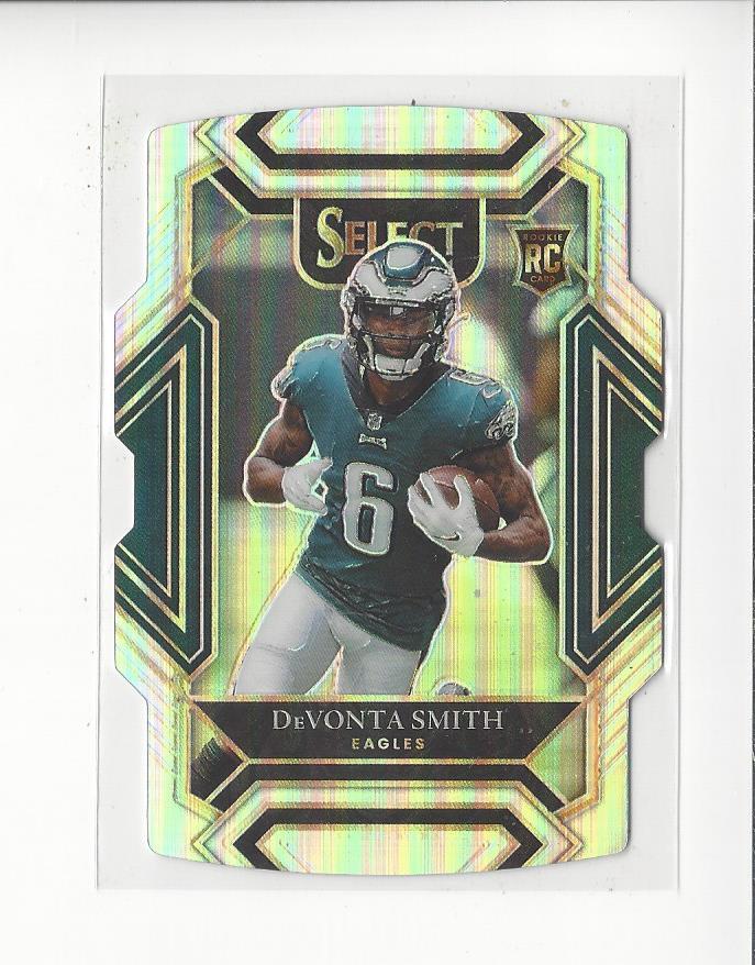 2021 Select Prizm Silver Die Cut #249 DeVonta Smith RC Rookie Eagles