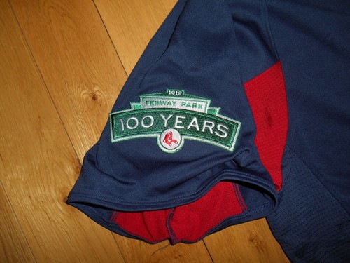 Majestic 2012 Blue BOSTON RED SOX Fenway Park 100th Authentic MLB Team Jersey 2X - Picture 5 of 8