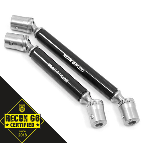 Yeah Racing Steel Center Driveshafts (Front/Rear) Black for Traxxas TRX-4