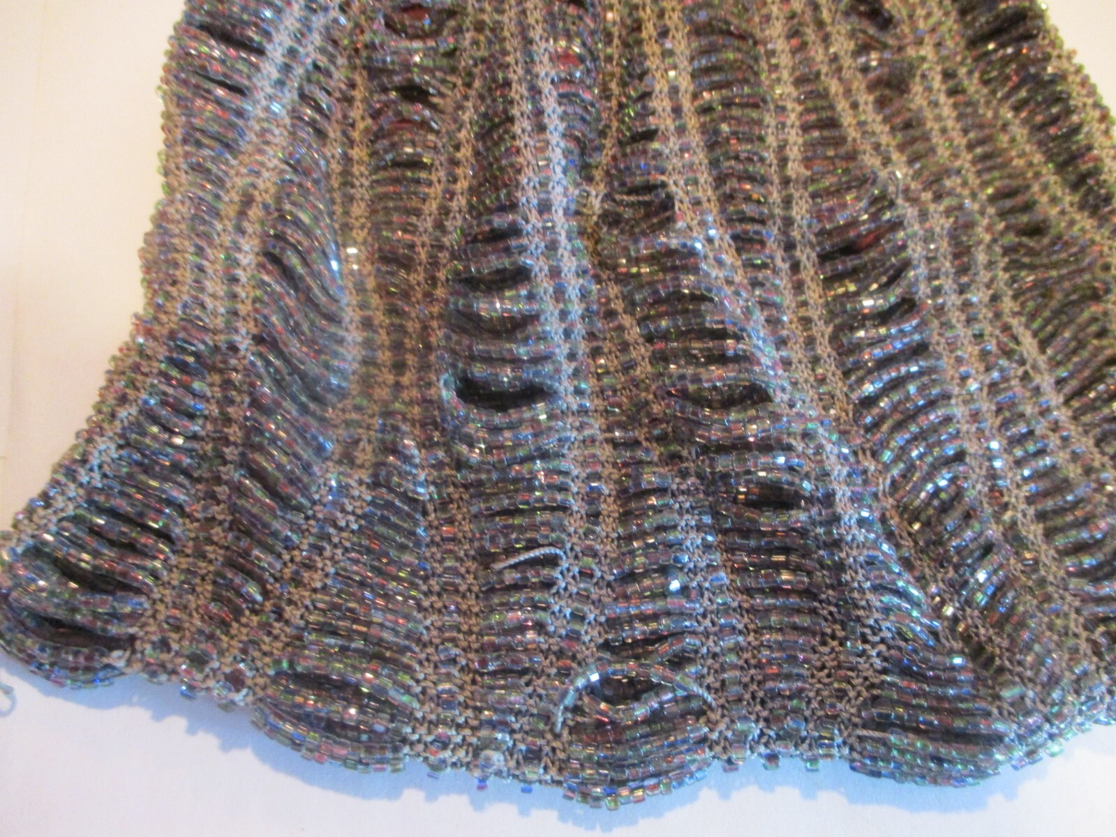 Antique Mesh Micro Beaded Purse - image 3
