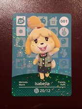 ISABELLE ANIMAL CROSSING AMIIBO SERIES 1 CARD #001 TRACKED AU POST geniuine