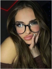 Gafas de sol para mujer con montura ojo de gato lentes transparentes anti fatiga