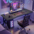 Computer Gaming Laptop Table K Shaped Desk Workstation w/Hole Home Office Desk