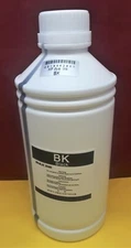 Refill Dye Black Ink compatible for HP Canon 1 Lt liter 33oz 1000ml cartridges