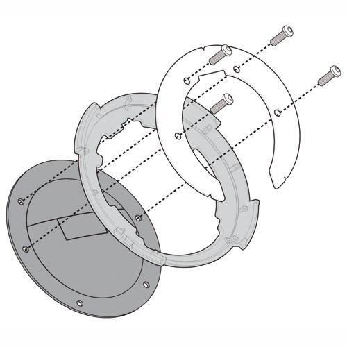 Givi BF14 Specific Tank Lock Flange For Givi / Kappa Tank Bags