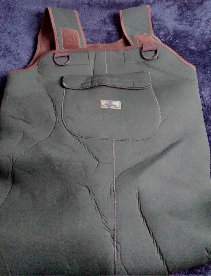 Magellan Outdoors Bib WADERS Neoprene/Nylon Green Fishing Waders Men's Size L - Image 4 of 4
