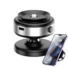 Electric Vacuum Magnetic Suction Cup Car Phone Holder Stand Mount 360° Rotation