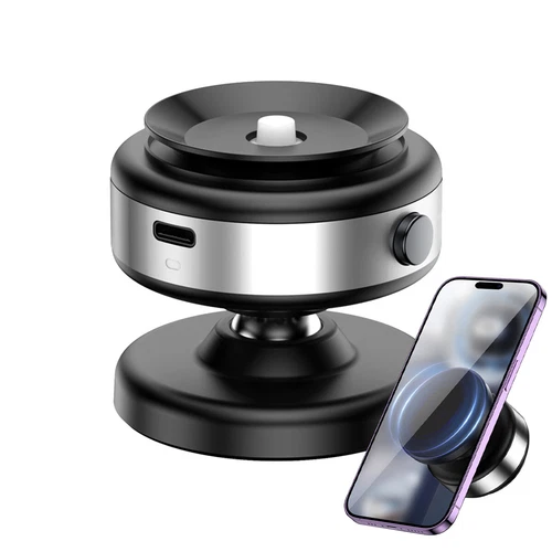 Electric Vacuum Magnetic Suction Cup Car Phone Holder Stand Mount 360° Rotation - Picture 1 of 19