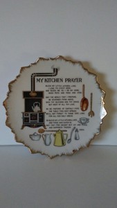 Vintage My Kitchen Prayer Decorative Wall Plate Ebay