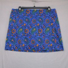 J. Crew Pencil Skirt Paisley Blue Women Size 10