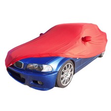 Indoor car cover fits BMW 3-Series (E46) with mirror pockets Bespoke Red GARAGE