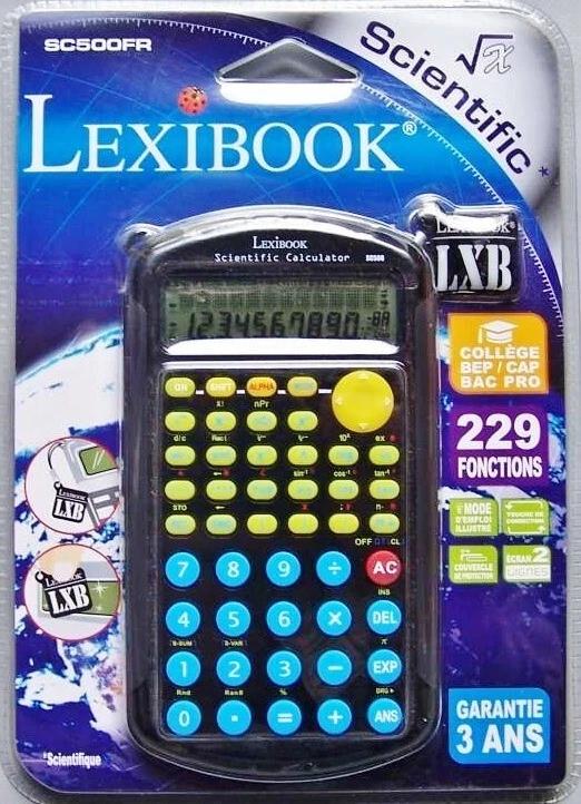 Calculatrice Scientifique Lexibook SC494FR (état Correct, D'occasion)