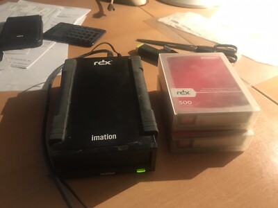 Datensicherung Imation RDX Laufwerk Extern USB 3.0 mit 2 Cartridges je 500 GB