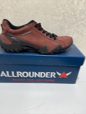 ALLROUNDER Funny Trend DK Hiking Shoes Suede Burgundy US 6 Winter Red