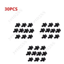 30pc 6mm Hole Nylon Push-Type Retainer Clip for Some Subaru & Mitsubishi Models