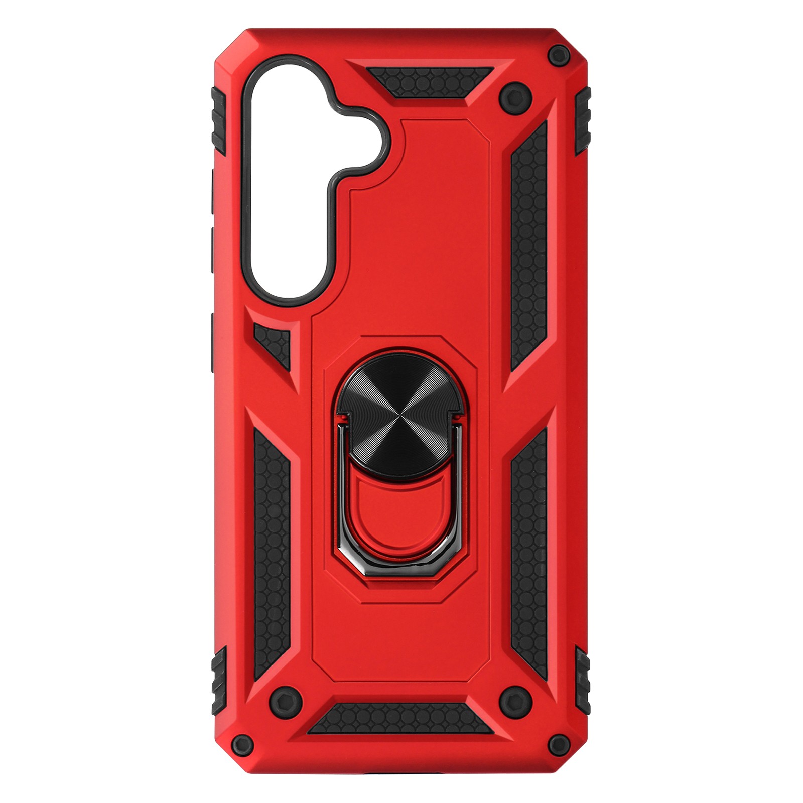 Coque Galaxy S24 rouge antichoc pour photos et vidéos mains libres