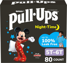 Pull-Ups Night-Time Boys Potty Training Pants Size 5T-6T 80 Count