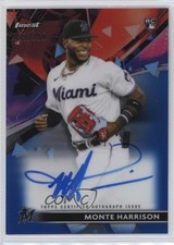 2021 Topps Finest Blue Refractor 31/150 Monte Harrison #FA-MH Auto 0c2