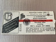 Rarität alte Fußball Eintrittskarte 1981/82 Alemannia Aachen - Kickers Offenbach