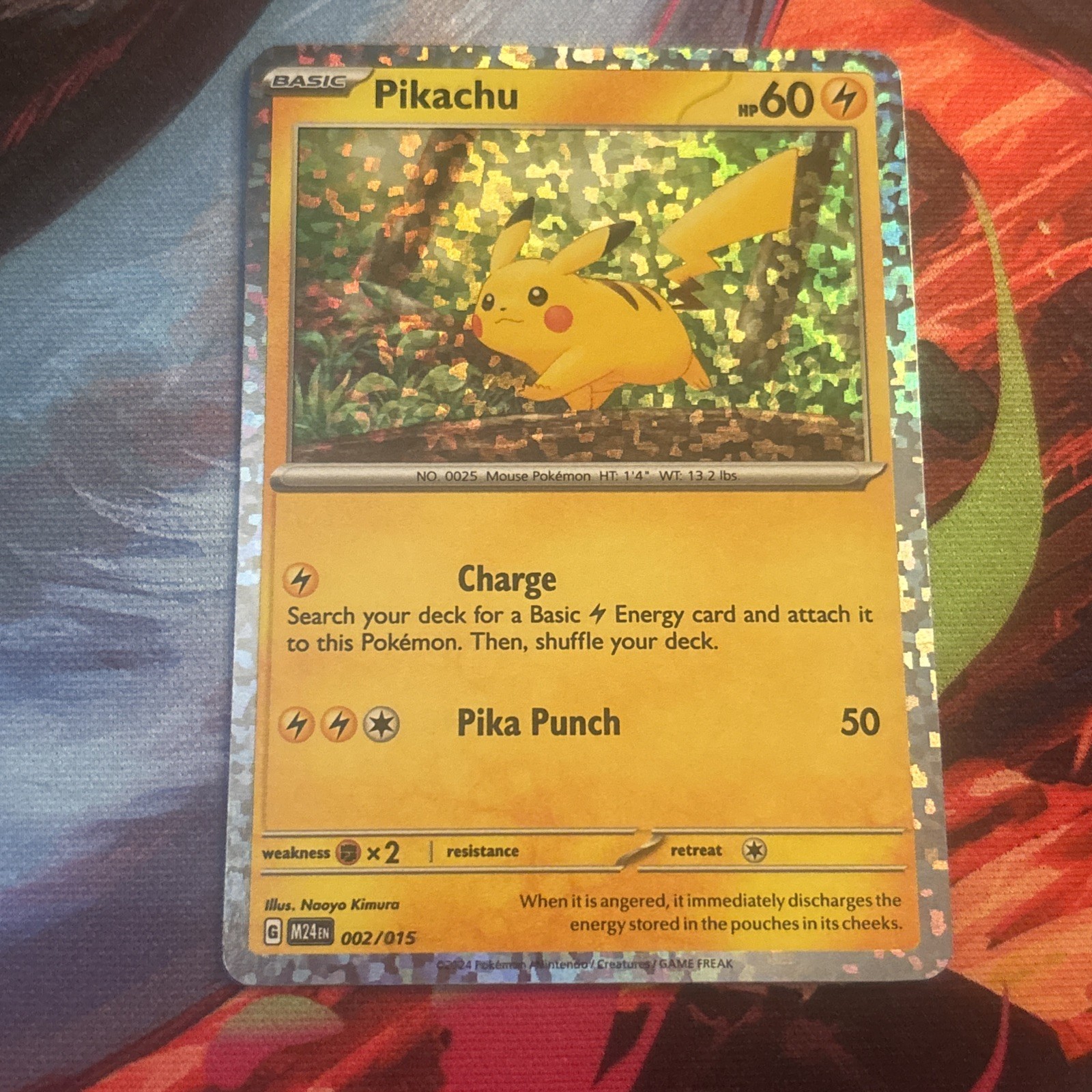 Pokemon TCG Pikachu 002/015 McDonald's 2024 Holo Promo English 