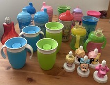 Lot Of Misc Sippy Cups And Bottles for Toddlers First Years Tommee Tippee