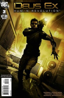 Deus Ex #3 FN; DC | Based on Video Game Human Revolution - w/Bag+Board