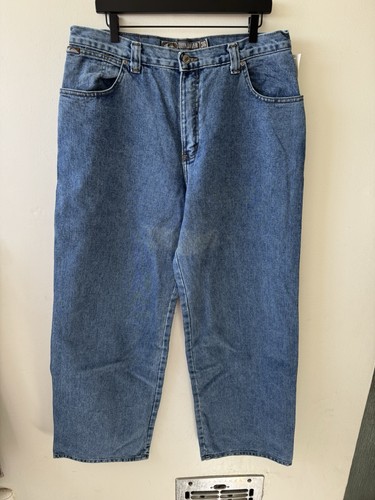 NWT VTG 90s Quick Silver Salt Water Denim Jeans Mens Sz 36 Baggy Extra Wide Leg