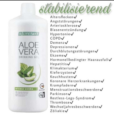 3x Aloe Vera Drinking Gel Intense Sivera 