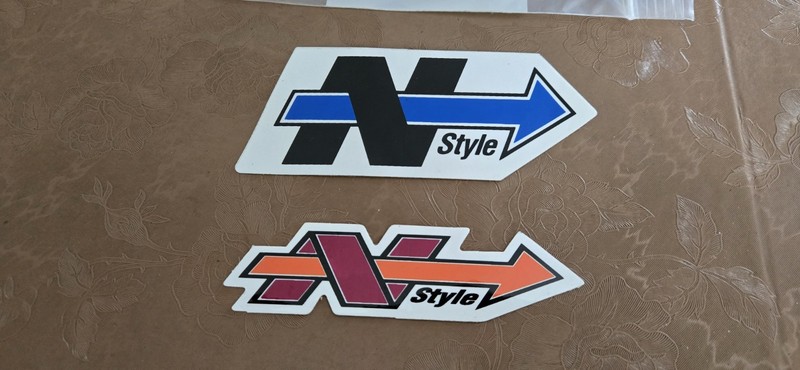 N-STYLE DECAL STICKER 2 NEW OEM VINTAGE MOTOCROSS YZ250 KX500 CR250 RM500 YZ125 