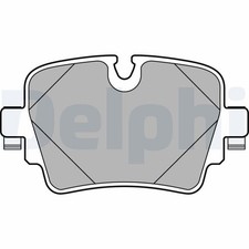 DELPHI Bremsbeläge Bremsbelagsatz Bremsklötze Hinten LP2767