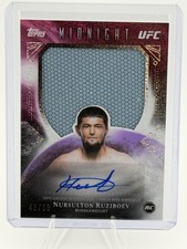 2026 Topps Midnight UFC Nursulton Ruziboev Autograph 2 Card Lot