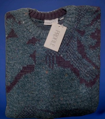 Men's Long Sleeve Wool Crew Neck Sweater