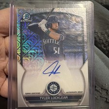 2023 Bowman Chrome - Mega Box Chrome Mojo Autographs Tyler Locklear #BCMA-TL...