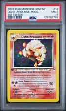 2002 POKEMON NEO DESTINY 1ST ED #12 LIGHT ARCANINE-HOLO PSA 9