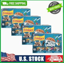 48 Cans Friskies Fully Load d Chunks Wet Cat Food Variety Pack, 5.5 oz