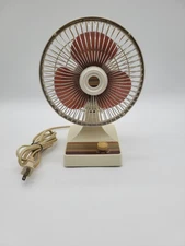 Vintage 2 Speed 6"Oscillating Fan Kuo Horng