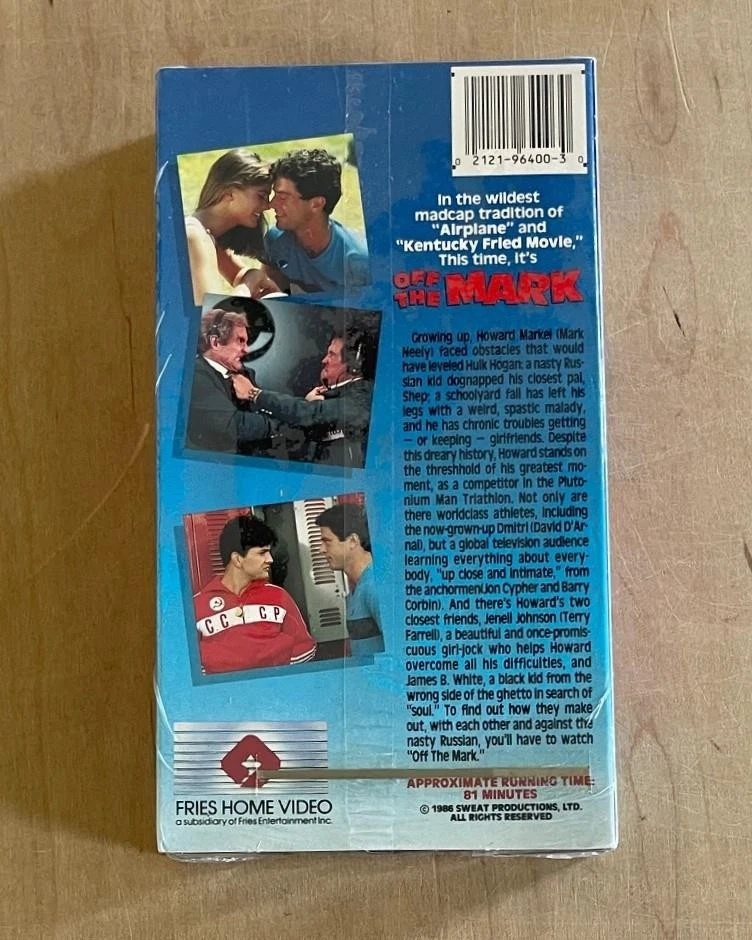 OFF THE MARK (1987) Sealed VHS Fries Cult Sex Comedy Sports Spoof Track & Field - Image 3 of 4