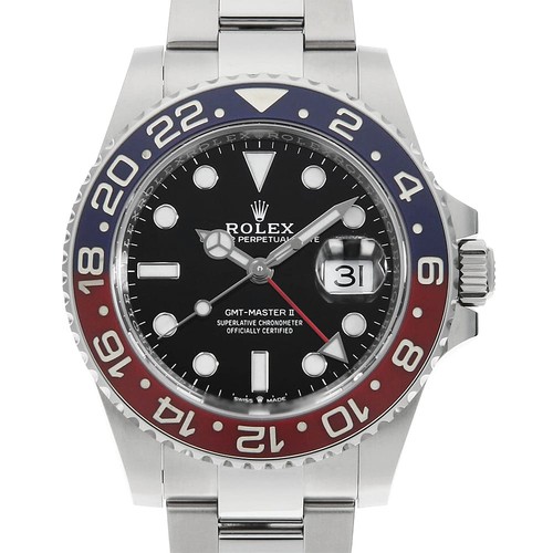 ROLEX GMT Master II 126710BLRO black 3 row oyster bracelet Random Number sec...