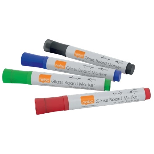 Nobo Glass Whiteboard Markers 1905324