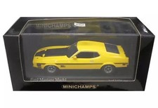 MINICHAMPS 400087120 Ford Mustang Mach 1 1971 Diecast Model Yellow 1/43
